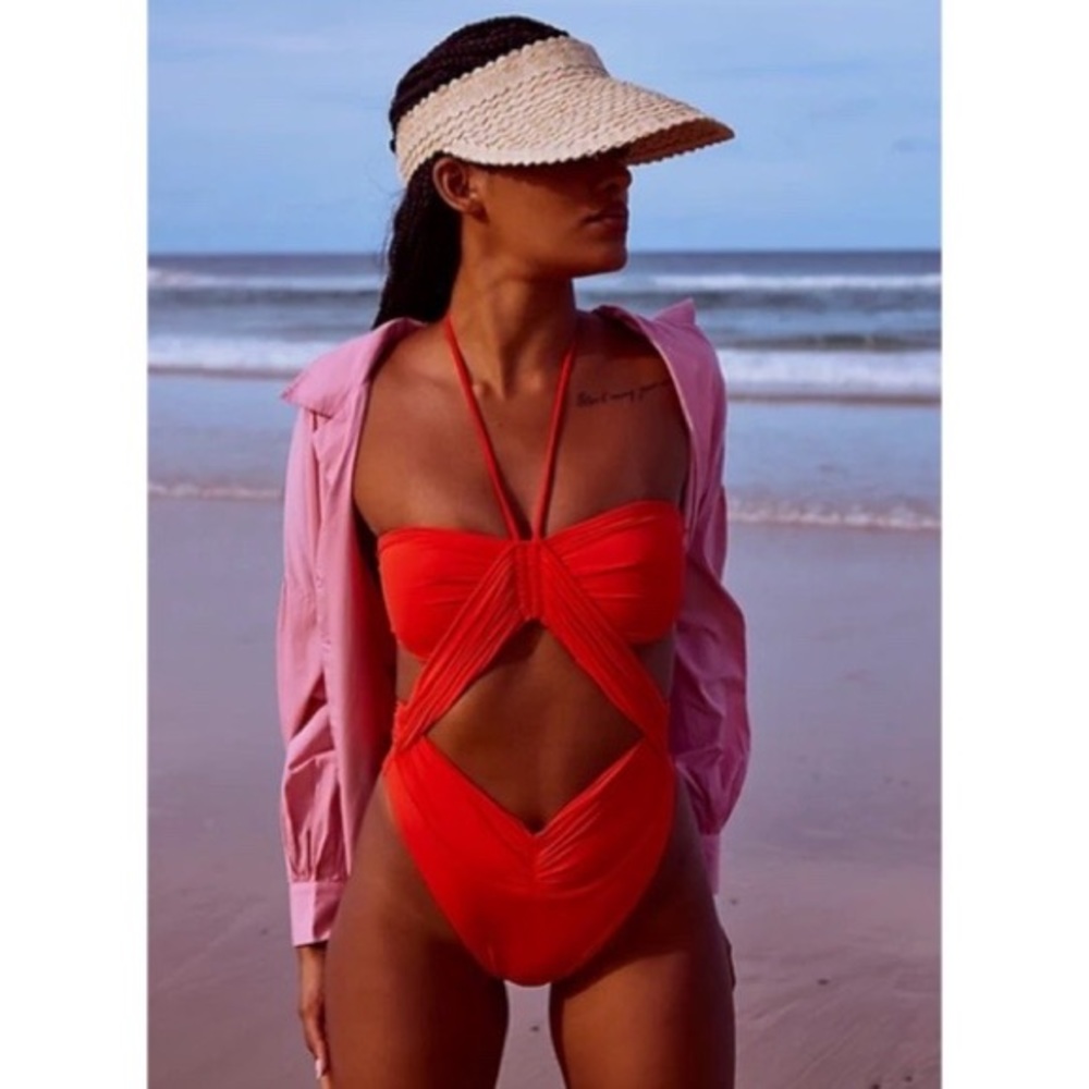 Riot Swim Phoenix One-Piece in Coral M